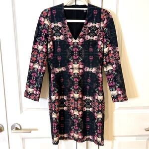 BLACK HALO Mindy Floral Long Sleeve V-neck Sheath Dress | 2‌‌‌‌‌‌‌‌
